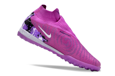 Men's Nike Phantom GX Elite DF Link TF Football Shoes - Purple/Black/White