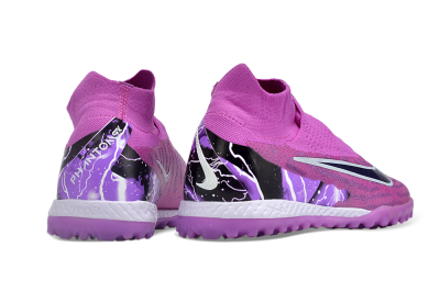 Men's Nike Phantom GX Elite DF Link TF Football Shoes - Purple/Black/White