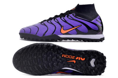 Unisex Nike Air Zoom Mercurial Superfly 9 Elite TF Football Shoes - Purple/Black/Orange