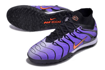 Unisex Nike Air Zoom Mercurial Superfly 9 Elite TF Football Shoes - Purple/Black/Orange