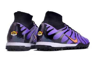 Unisex Nike Air Zoom Mercurial Superfly 9 Elite TF Football Shoes - Purple/Black/Orange