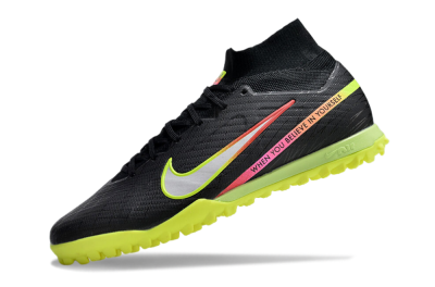 Unisex Nike Air Zoom Mercurial Superfly 9 Elite TF Football Shoes - Black/Silver/Green/Red