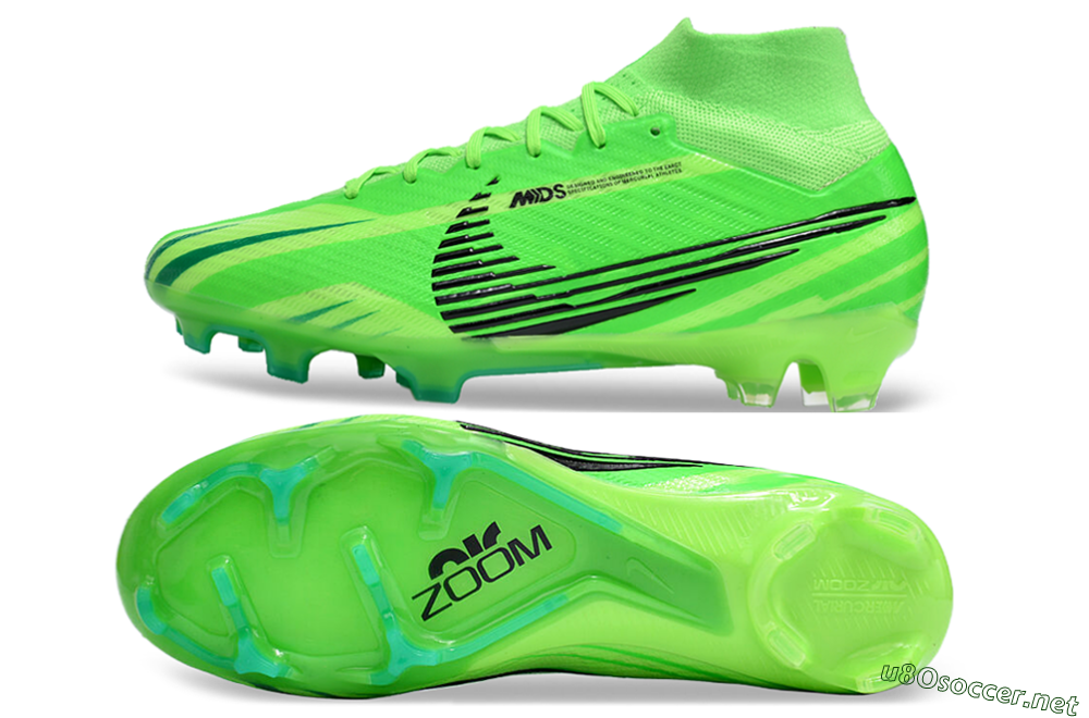 Men's Nike Air Zoom Mercurial Superfly 9 Elite FG Football Boots - Green/Black 1