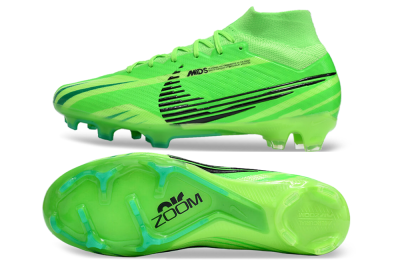 Men's Nike Air Zoom Mercurial Superfly 9 Elite FG Football Boots - Green/Black
