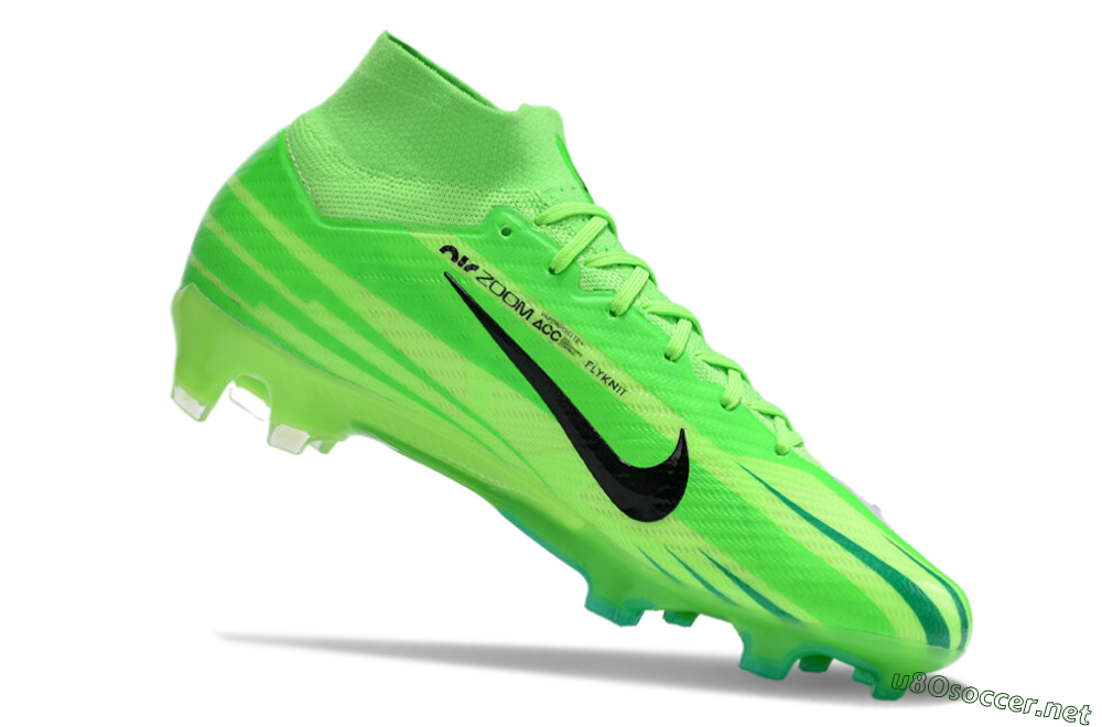 Men's Nike Air Zoom Mercurial Superfly 9 Elite FG Football Boots - Green/Black 4