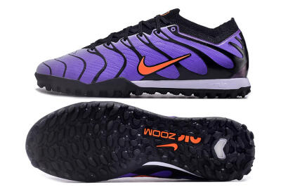 Men's Nike Air Zoom Mercurial Vapor 15 Elite TF Football Shoes - Purple/Black/Orange