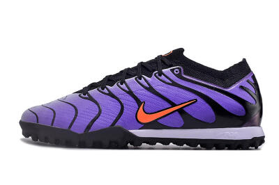 Men's Nike Air Zoom Mercurial Vapor 15 Elite TF Football Shoes - Purple/Black/Orange