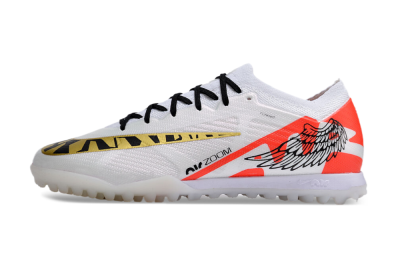 Unisex Nike Air Zoom Mercurial Vapor 15 Elite TF Football Shoes - White/Red/Gold