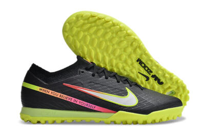 Men's Nike Air Zoom Mercurial Vapor 15 Elite TF Football Shoes - Black/Silver/Green/Red