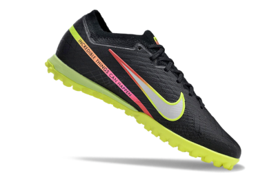 Men's Nike Air Zoom Mercurial Vapor 15 Elite TF Football Shoes - Black/Silver/Green/Red