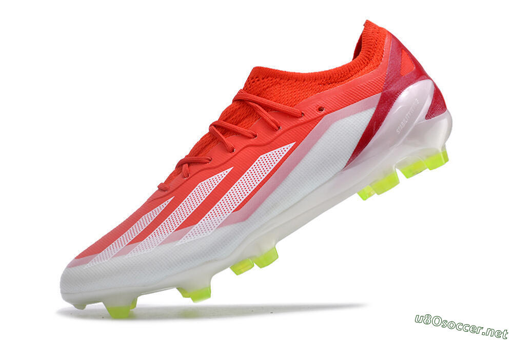 Men's Adidas X Crazyfast.1 FG Football Boots - Red/White/Yellow 5
