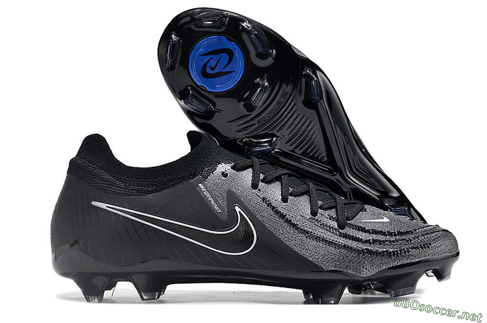 Men's Nike Phantom Luna Elite Low FG Football Boots - Grey/Black/White 2