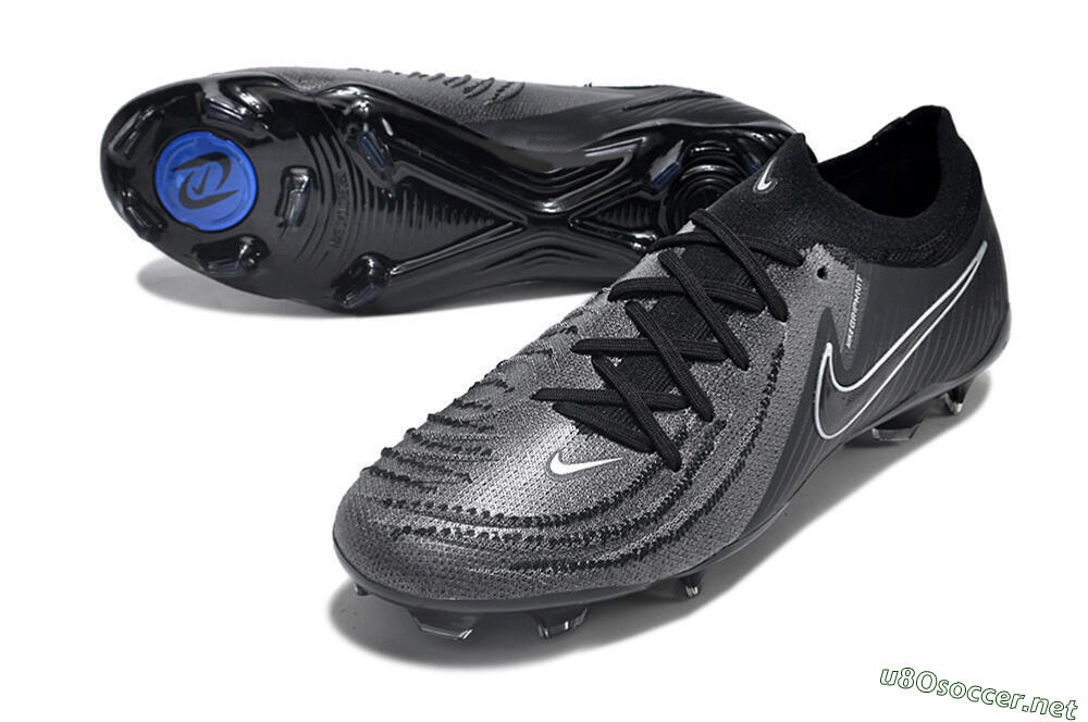 Men's Nike Phantom Luna Elite Low FG Football Boots - Grey/Black/White 3