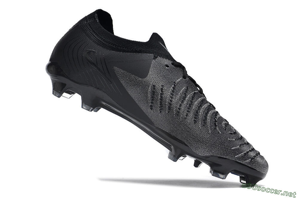 Men's Nike Phantom Luna Elite Low FG Football Boots - Grey/Black/White 4