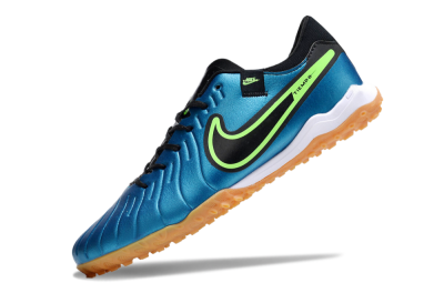 Men's Nike Tiempo Legend 10 Pro TF Football Shoes - Jade/Black/Yellow