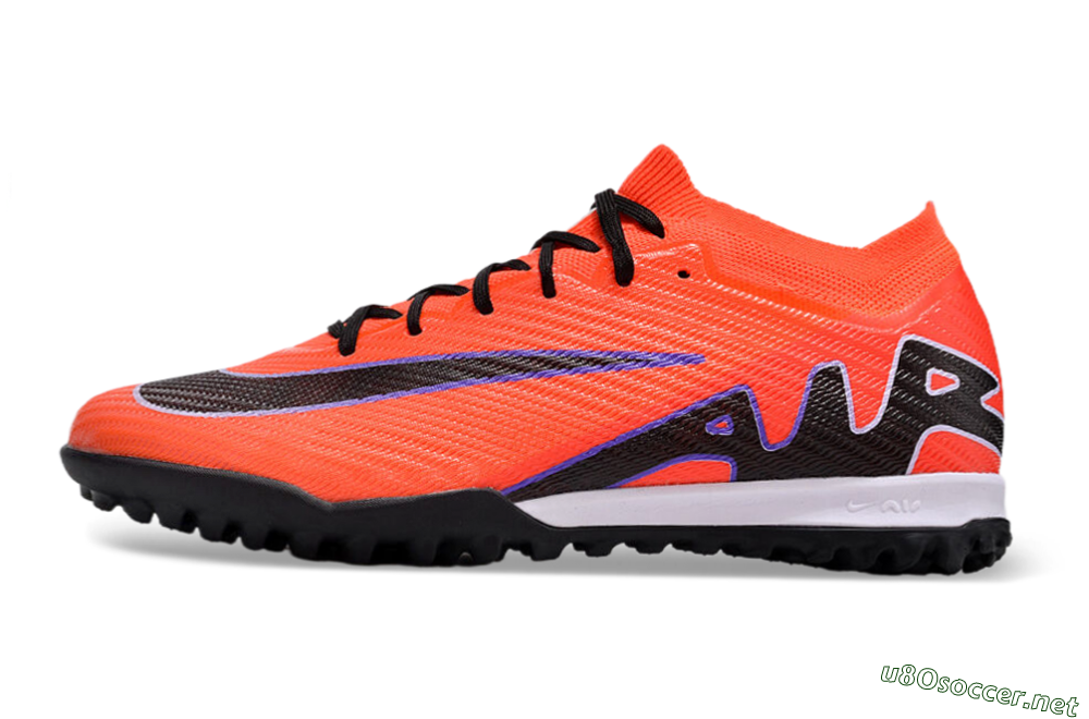 Unisex Nike Air Zoom Mercurial Vapor 15 Elite TF Football Shoes - Red/Purple/Black 0