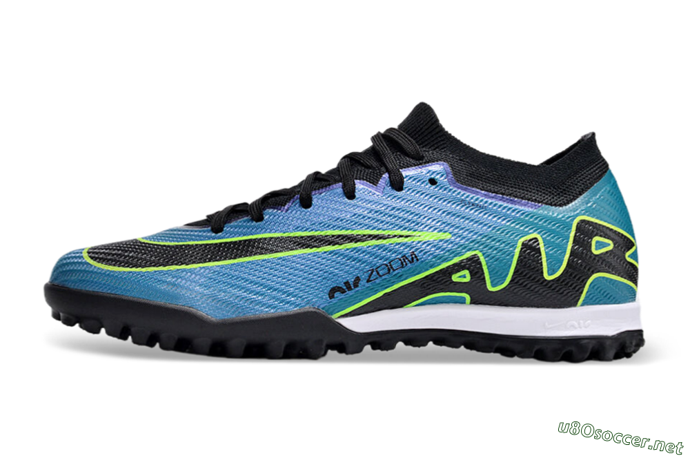Unisex Nike Air Zoom Mercurial Vapor 15 Elite TF Football Shoes - Blue/Yellow/Black 0