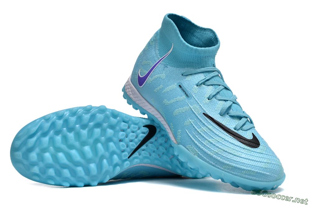 Unisex Nike Phantom Luna 2 Elite TF Football Shoes - Jade/Purple/Black/White 3
