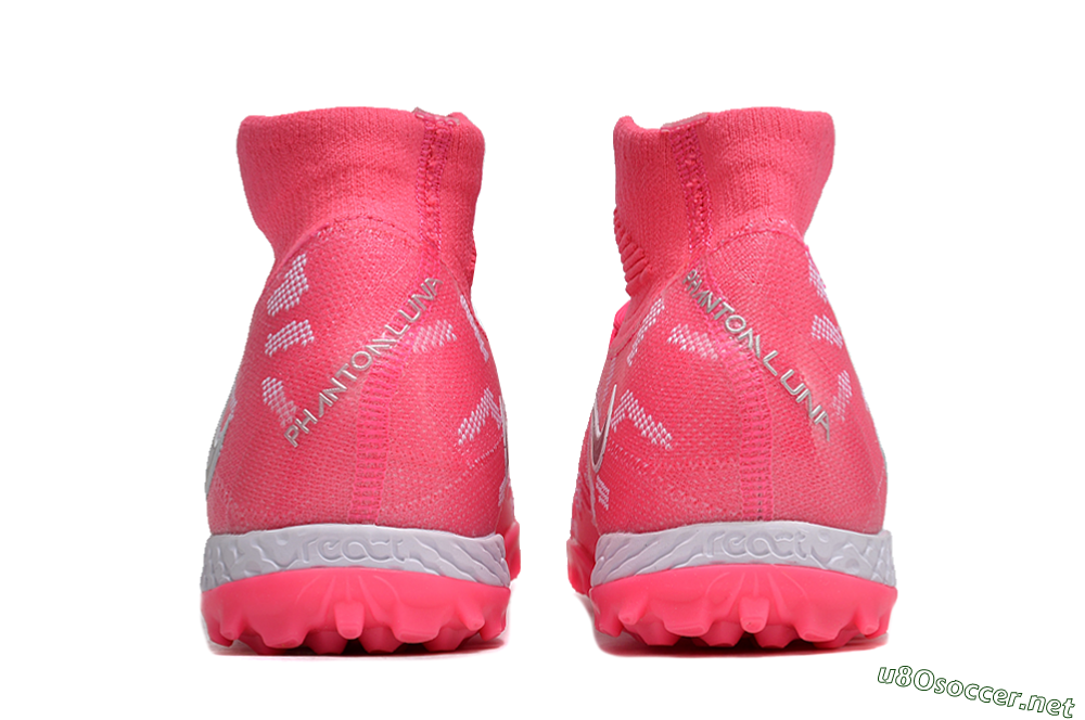 Unisex Nike Phantom Luna 2 Elite TF Football Shoes - Pink/Silver/White 5