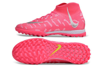 Unisex Nike Phantom Luna 2 Elite TF Football Shoes - Pink/Silver/White
