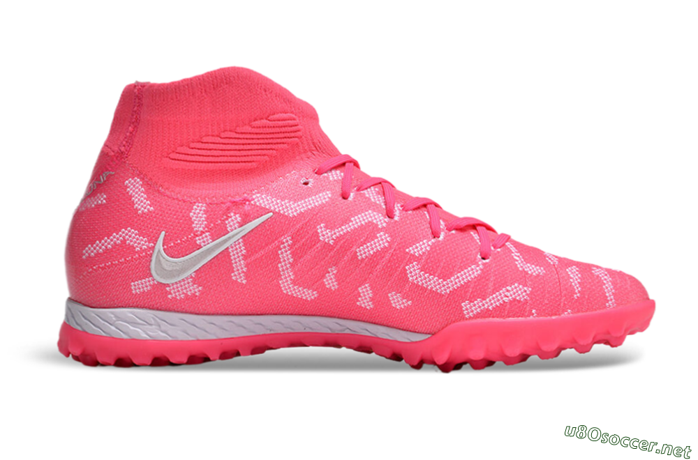 Unisex Nike Phantom Luna 2 Elite TF Football Shoes - Pink/Silver/White 4