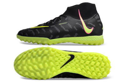 Unisex Nike Phantom Luna 2 Elite TF Football Shoes - Black/Yellow/Pink