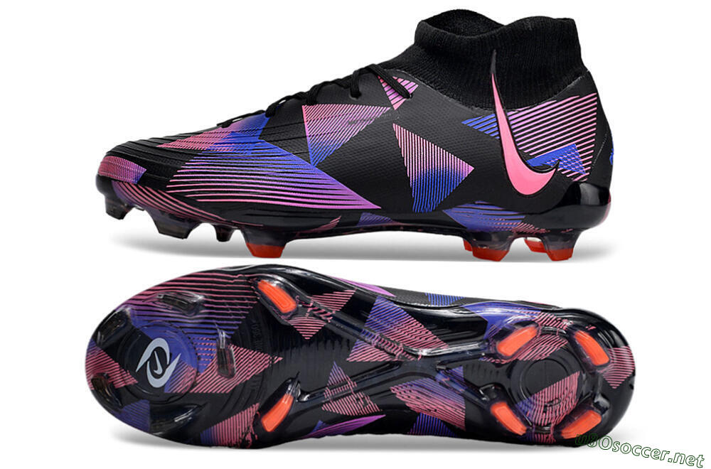Men's Nike Phantom Luna Elite FG Football Boots - Black/Pink/Blue/Orange 1