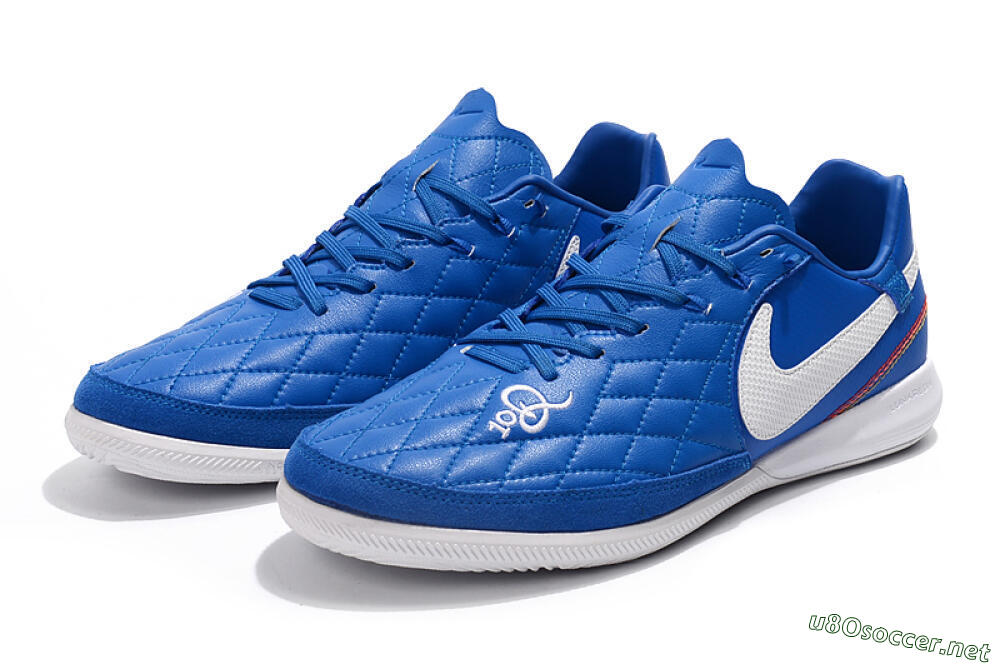 Men's Nike TiempoX Finale IC Football Shoes - Blue/White 5