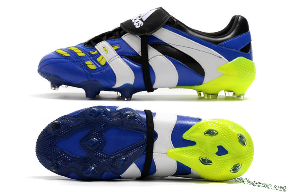 Men's Adidas Predator Accelerator Electricity FG Football Boots - Blue/White/Yellow 1