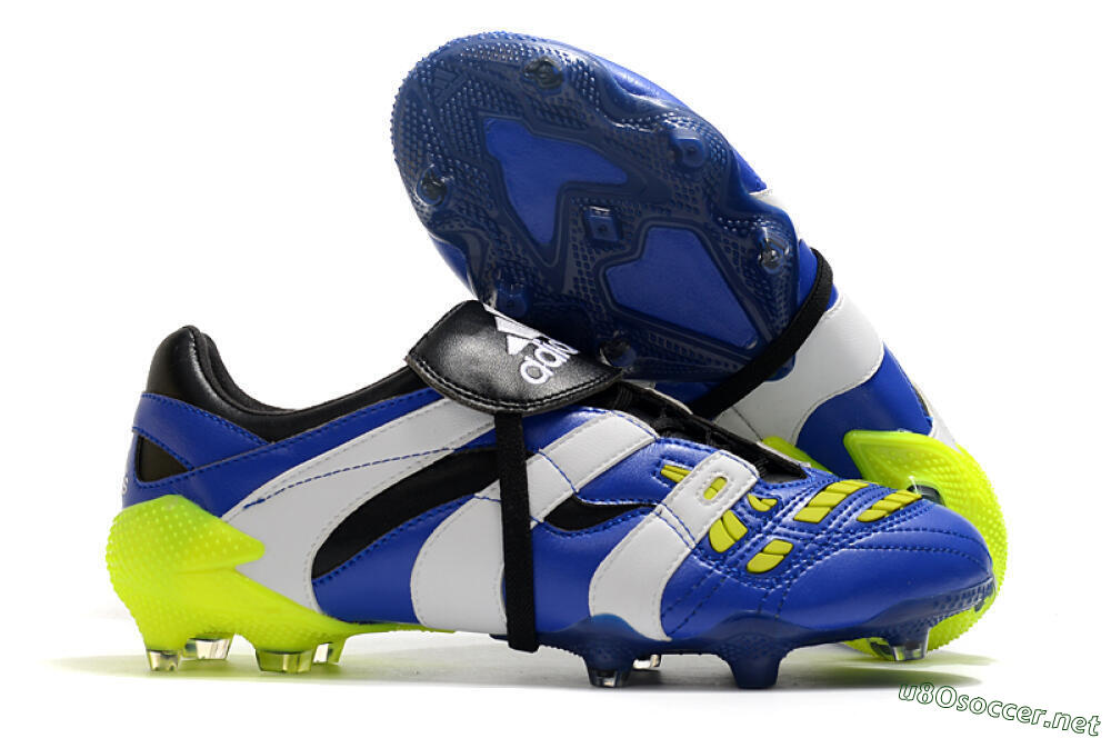 Men's Adidas Predator Accelerator Electricity FG Football Boots - Blue/White/Yellow 2