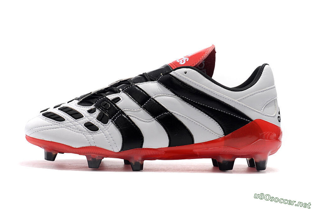 Men's Adidas Predator Accelerator Electricity FG Football Boots - White/Black/Red 0
