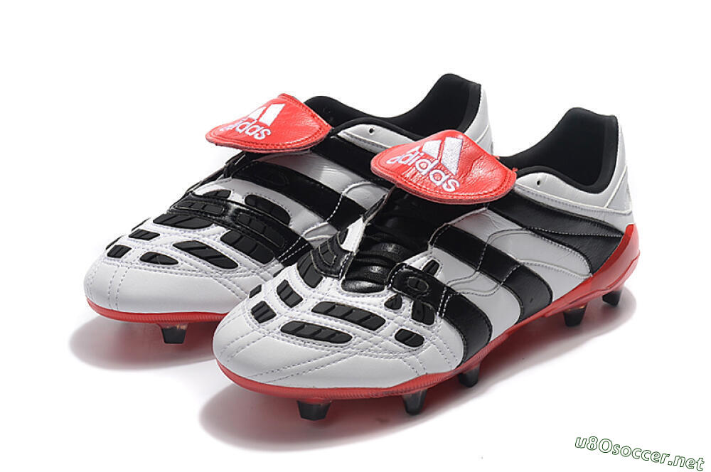 Men's Adidas Predator Accelerator Electricity FG Football Boots - White/Black/Red 5