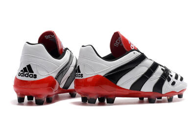 Men's Adidas Predator Accelerator Electricity FG Football Boots - White/Black/Red