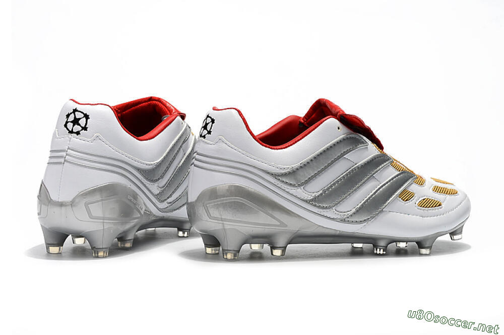 Men's Adidas Predator Precision FG Football Boots - White/Grey/Yellow 9