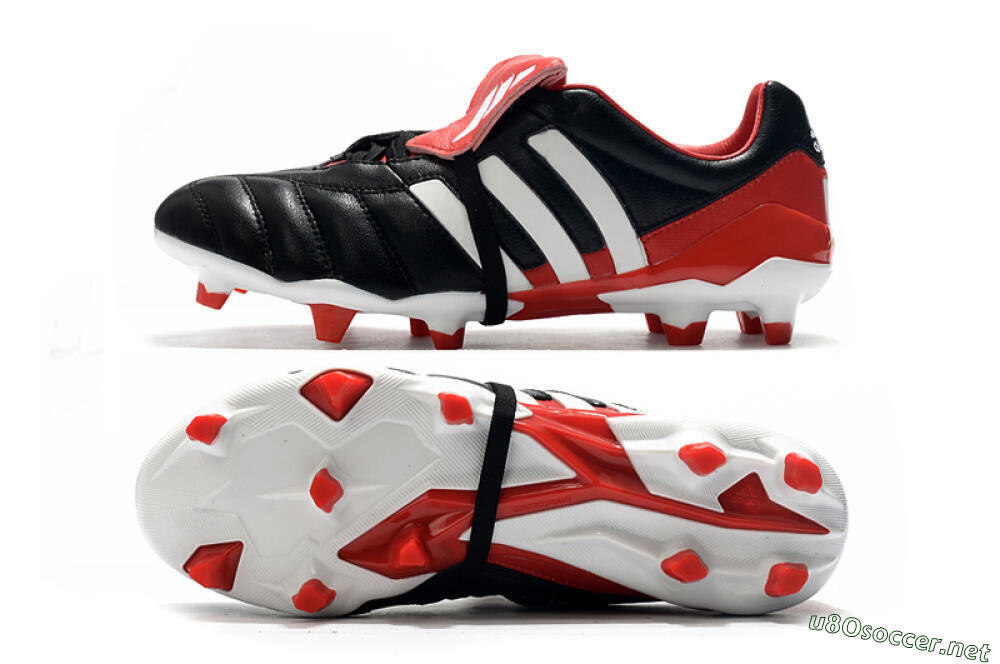 Men's Adidas Predator Mania FG Football Boots - Black/White/Red 1