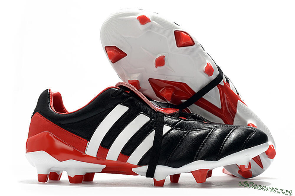 Men's Adidas Predator Mania FG Football Boots - Black/White/Red 2