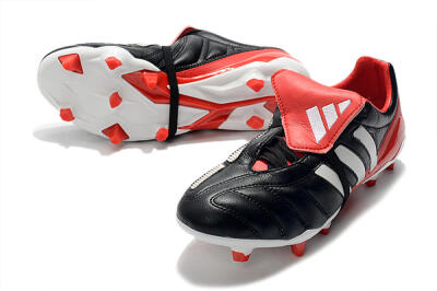 Men's Adidas Predator Mania FG Football Boots - Black/White/Red