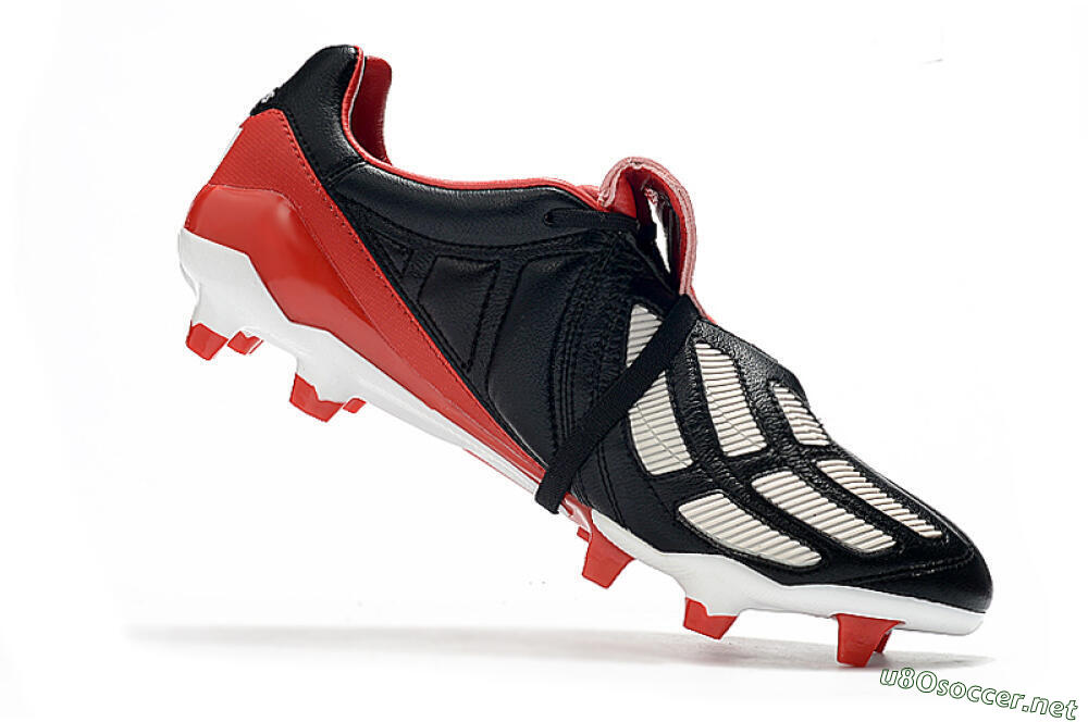 Men's Adidas Predator Mania FG Football Boots - Black/White/Red 4