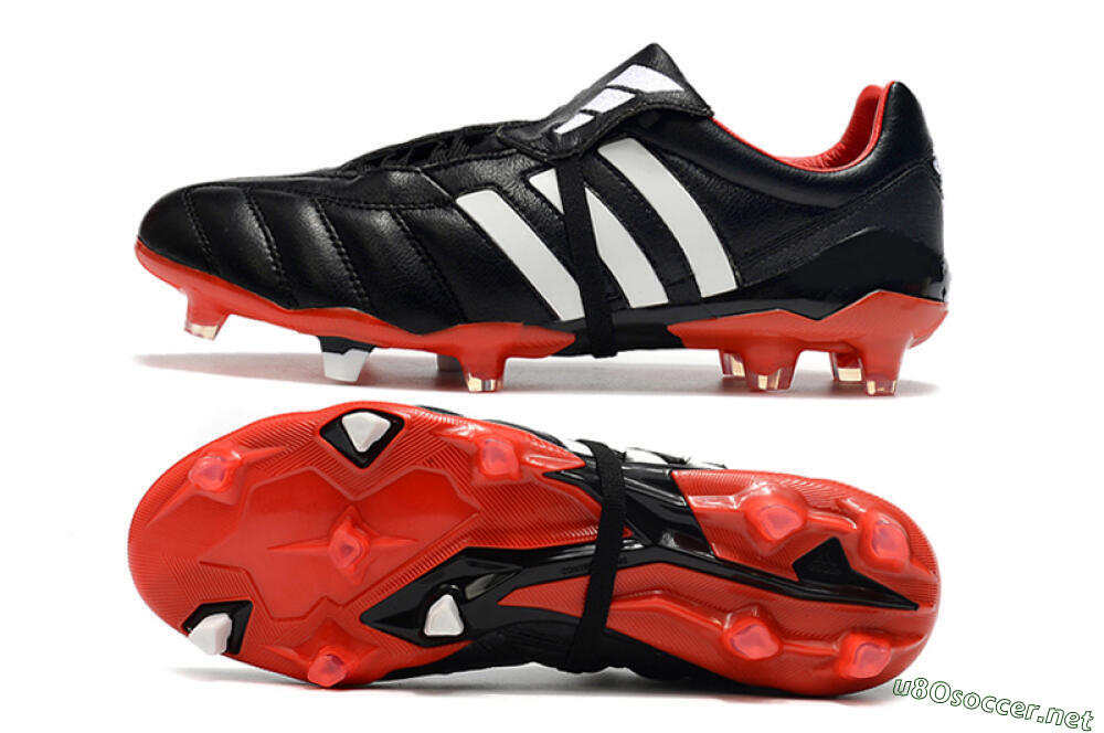 Men's Adidas Predator Mania FG Football Boots - Black/White/Red 1