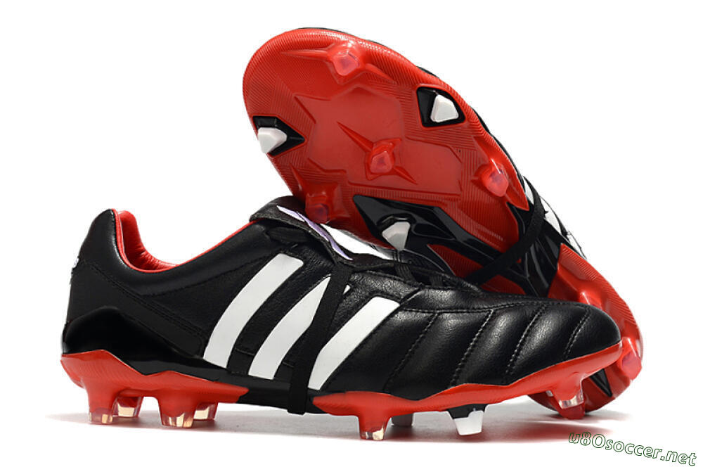 Men's Adidas Predator Mania FG Football Boots - Black/White/Red 2