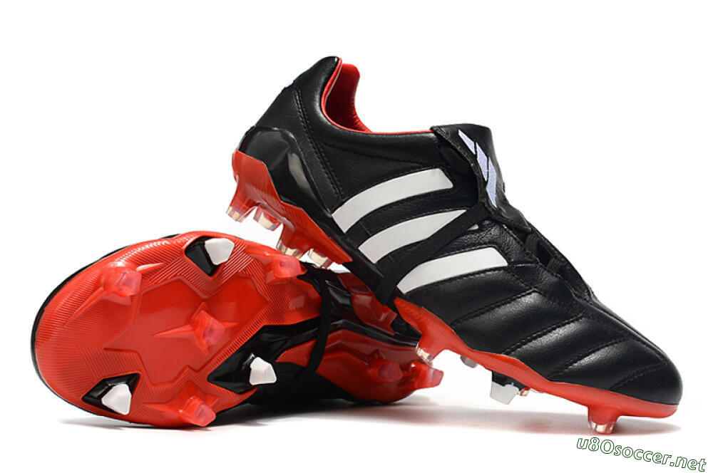Men's Adidas Predator Mania FG Football Boots - Black/White/Red 4
