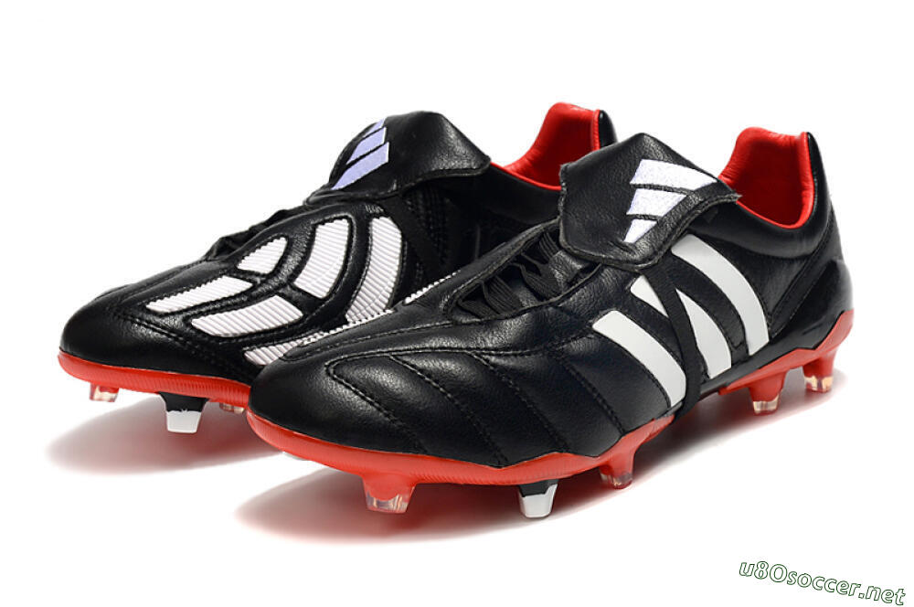 Men's Adidas Predator Mania FG Football Boots - Black/White/Red 5