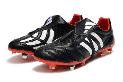 Men's Adidas Predator Mania FG Football Boots - Black/White/Red