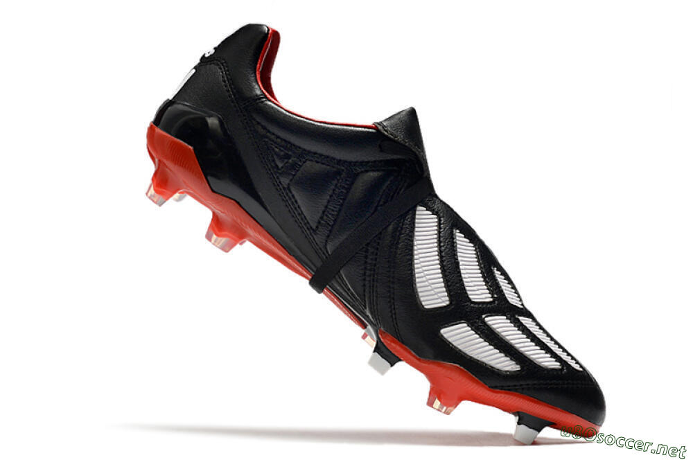 Men's Adidas Predator Mania FG Football Boots - Black/White/Red 7