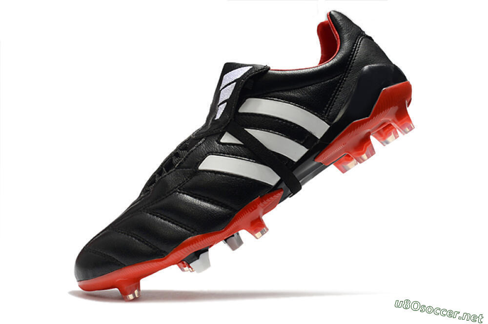 Men's Adidas Predator Mania FG Football Boots - Black/White/Red 8