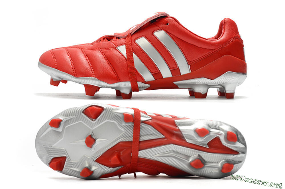 Men's Adidas Predator Mania FG Football Boots - Red/Silver 1