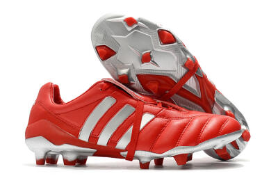 Men's Adidas Predator Mania FG Football Boots - Red/Silver