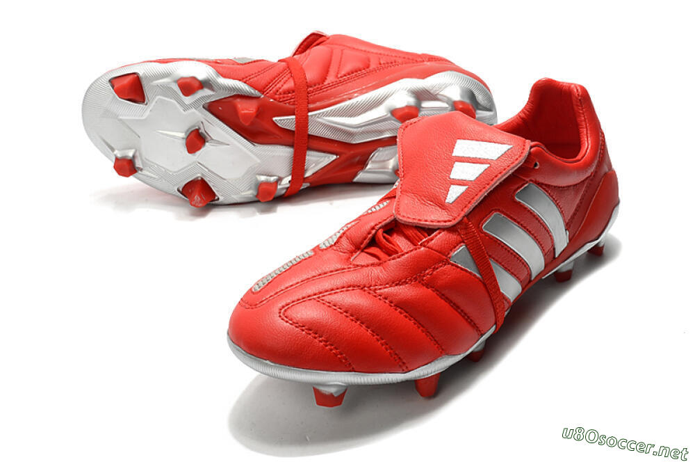 Men's Adidas Predator Mania FG Football Boots - Red/Silver 3