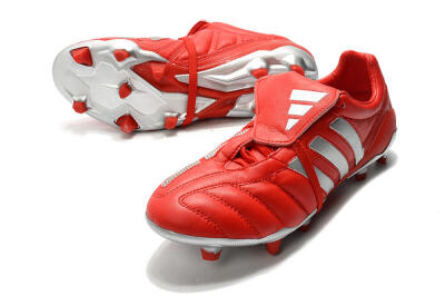 Men's Adidas Predator Mania FG Football Boots - Red/Silver