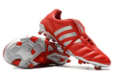 Men's Adidas Predator Mania FG Football Boots - Red/Silver